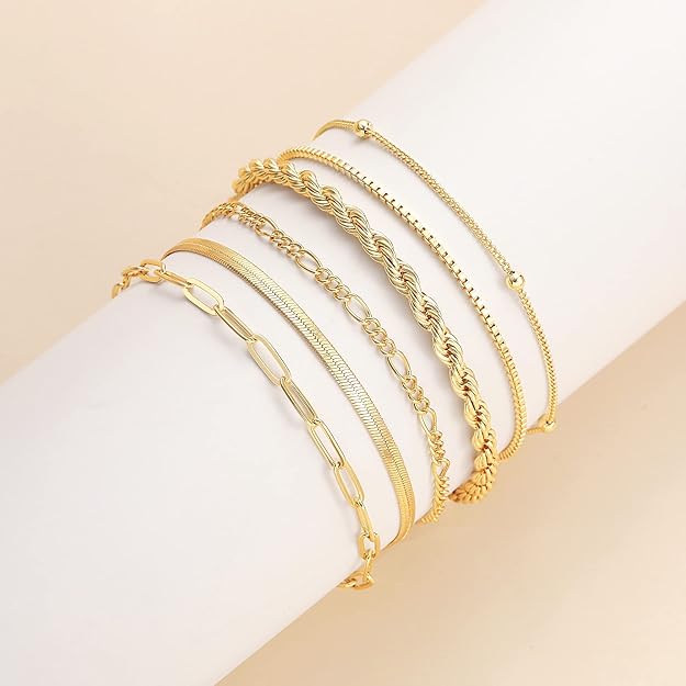Conjunto de pulseras Brisa - Dorado